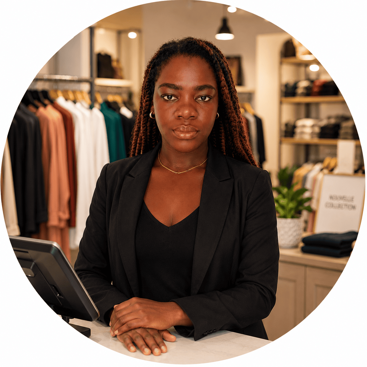 Professionnelle en milieu de travail moderne